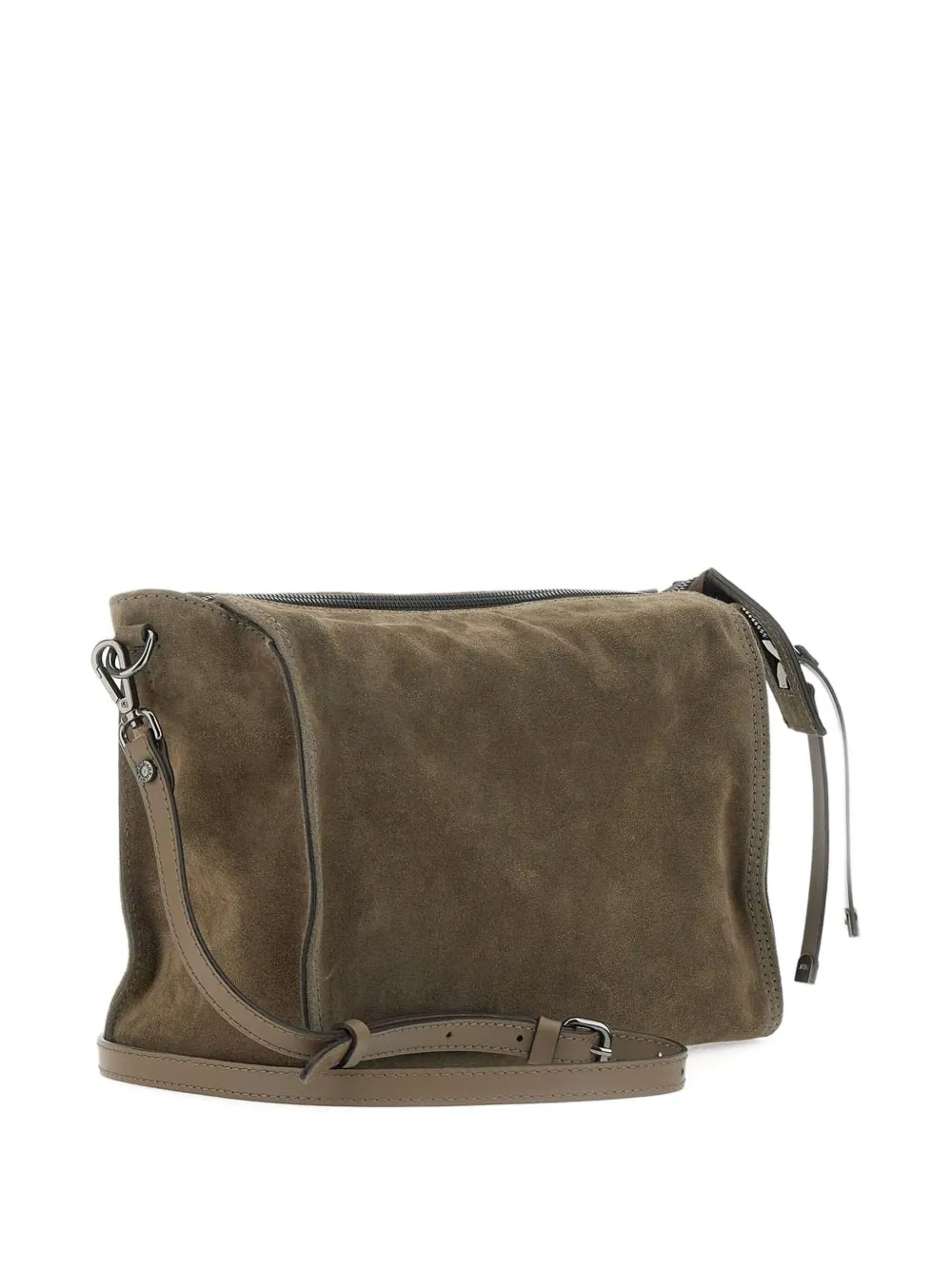 GIANNI CHIARINI Suède schoudertas Bruin