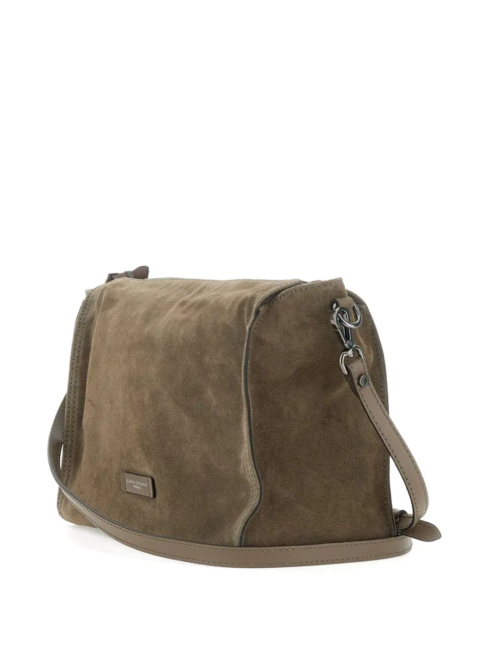 GIANNI CHIARINI Suède schoudertas Bruin