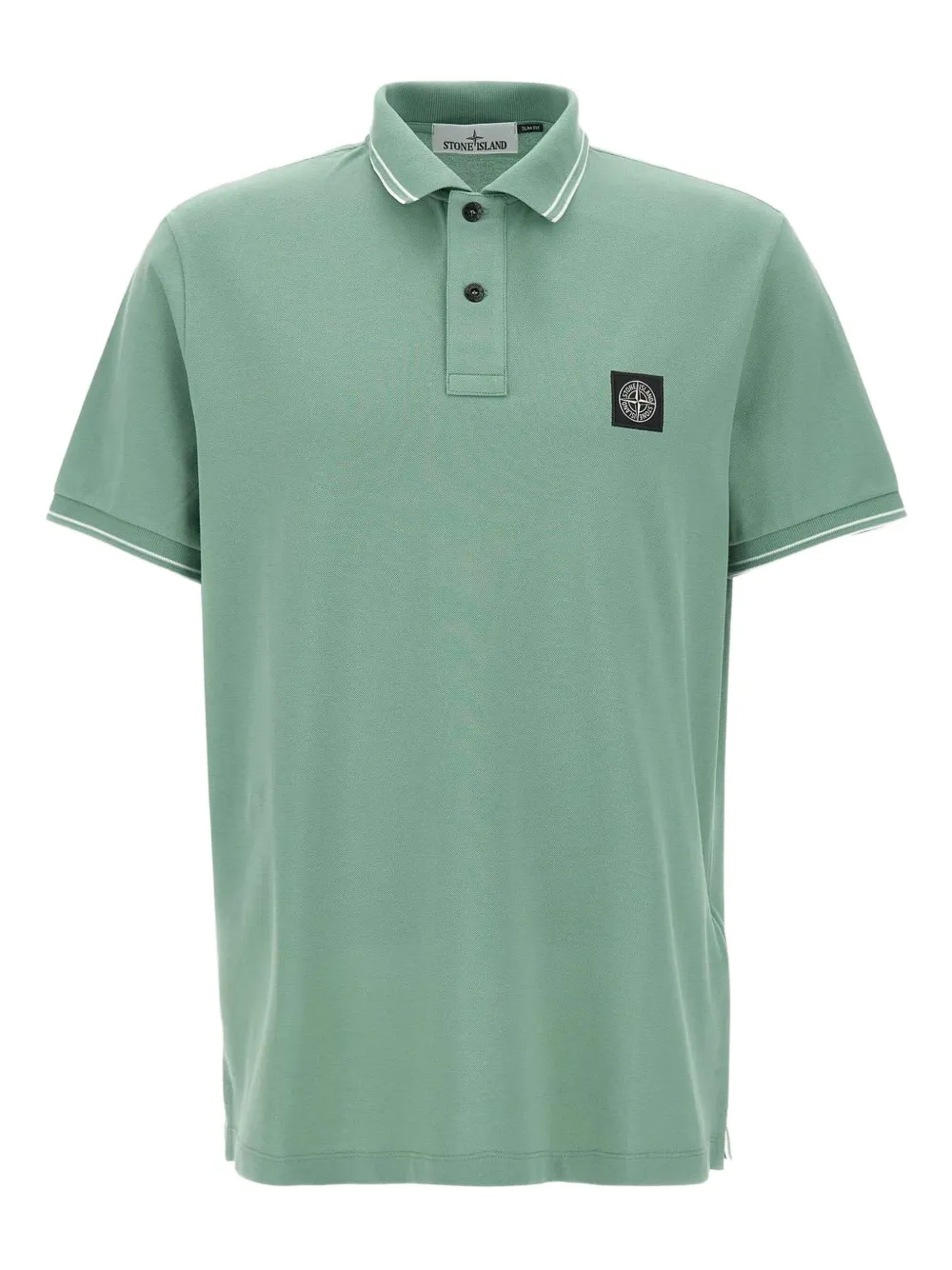 Stone Island polo à ourlet incurvé | vert | Image 1