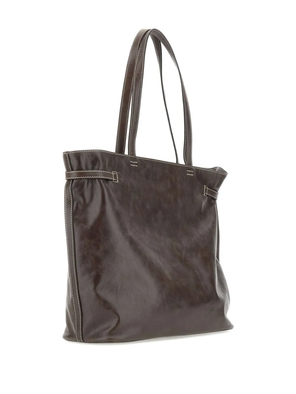 GIANNI CHIARINI Leren shopper Bruin