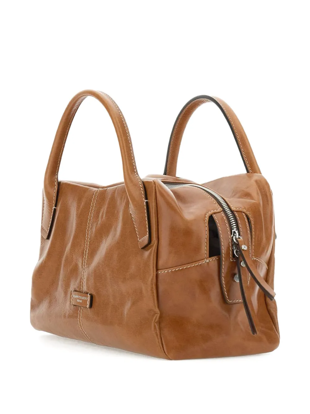 GIANNI CHIARINI leather tote bag Bruin