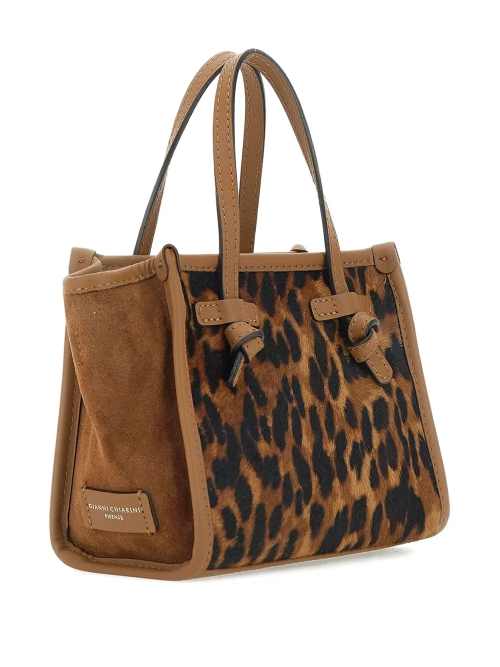 MARCELLA CLUB Leren shopper Beige