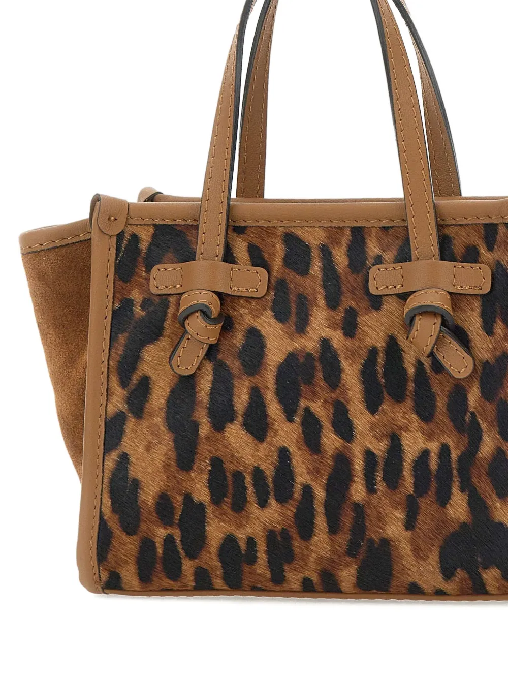 MARCELLA CLUB Leren shopper Beige