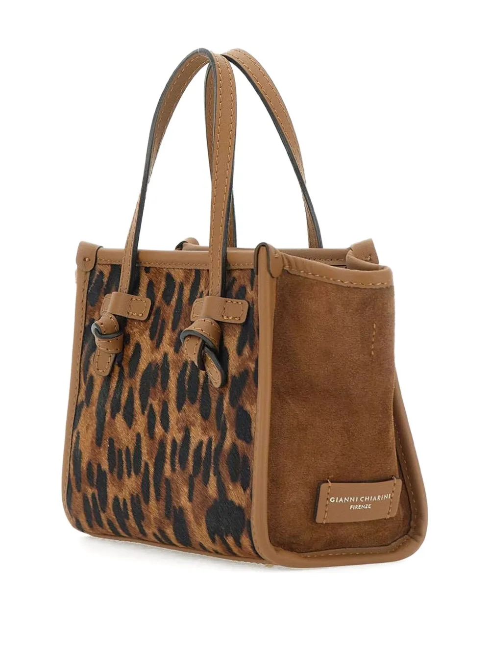 MARCELLA CLUB Leren shopper Beige