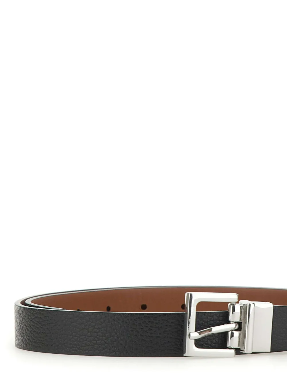 GIANNI CHIARINI Leren riem Zwart