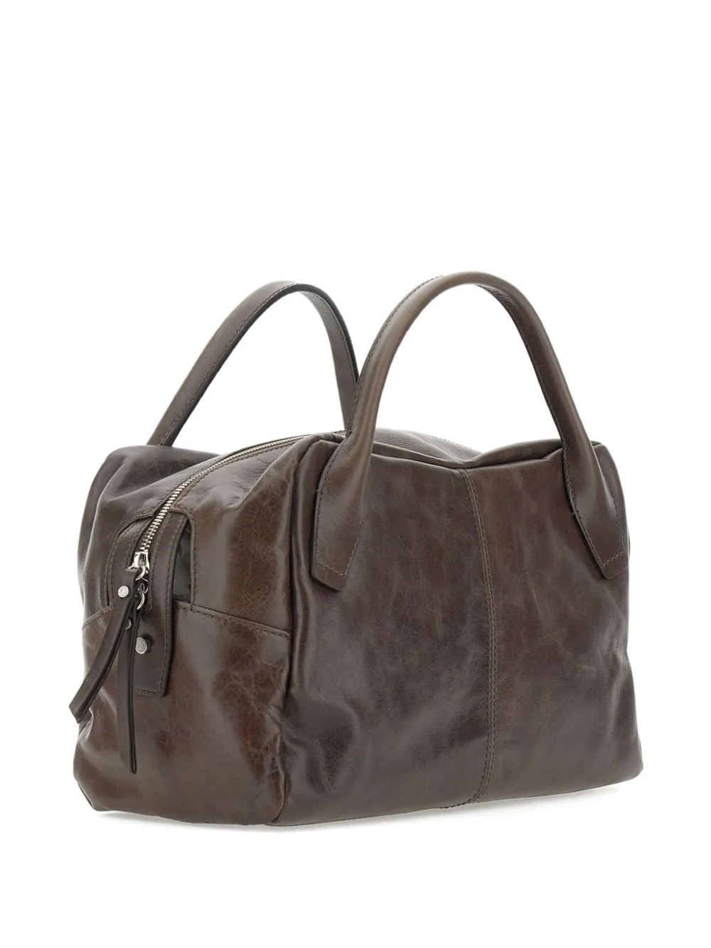 GIANNI CHIARINI Shopper met ritssluiting en handgreep Bruin