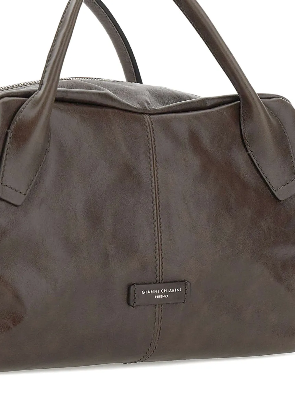 GIANNI CHIARINI Shopper met ritssluiting en handgreep Bruin