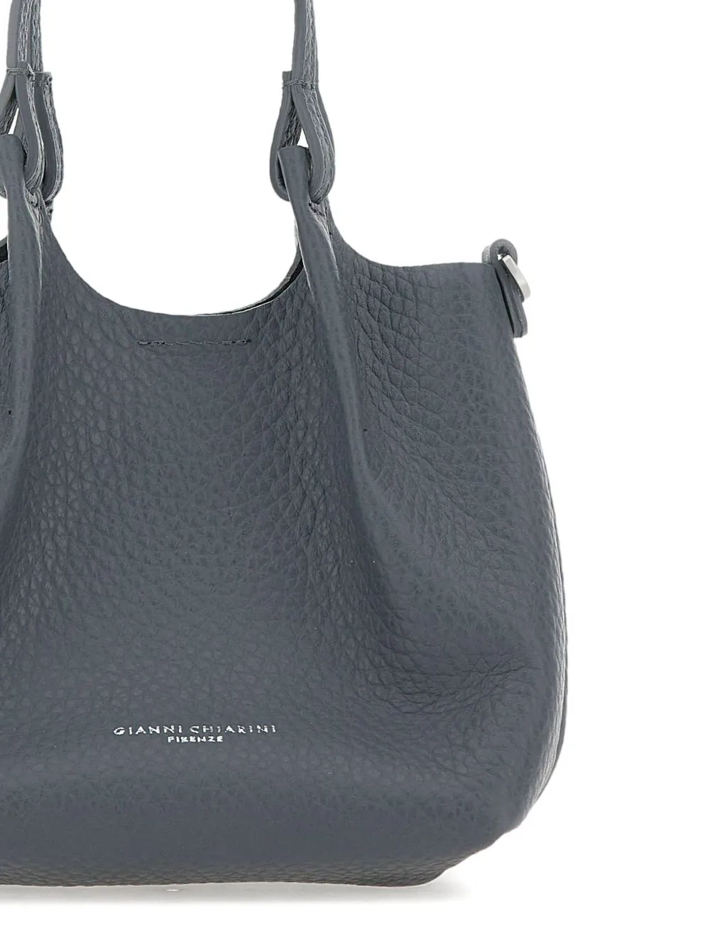 GIANNI CHIARINI Leren schoudertas Grijs