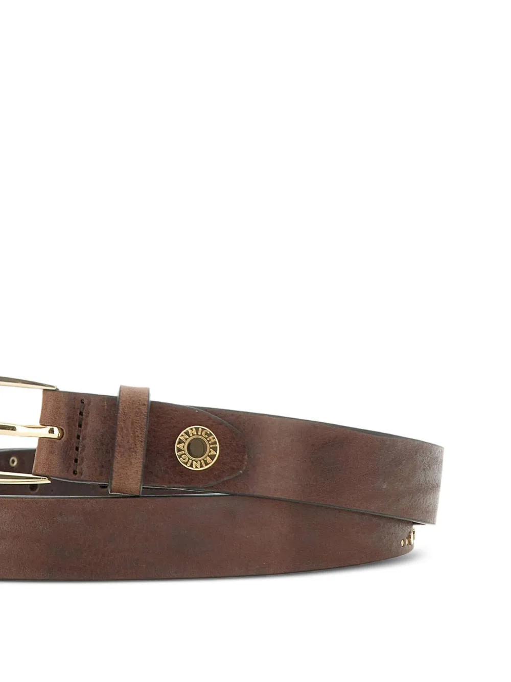 GIANNI CHIARINI Riem met studs Bruin