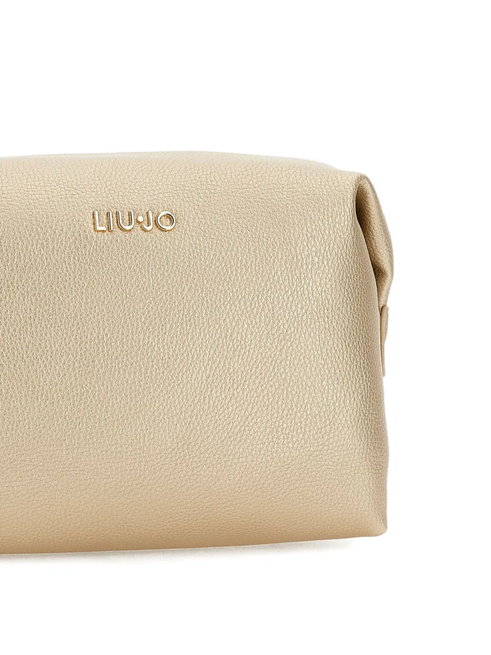 Shop Liu •jo Textured Leather Cosmetic Pouch
