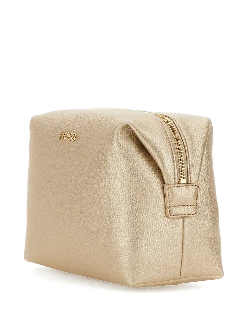 Shop Liu •jo Textured Leather Cosmetic Pouch
