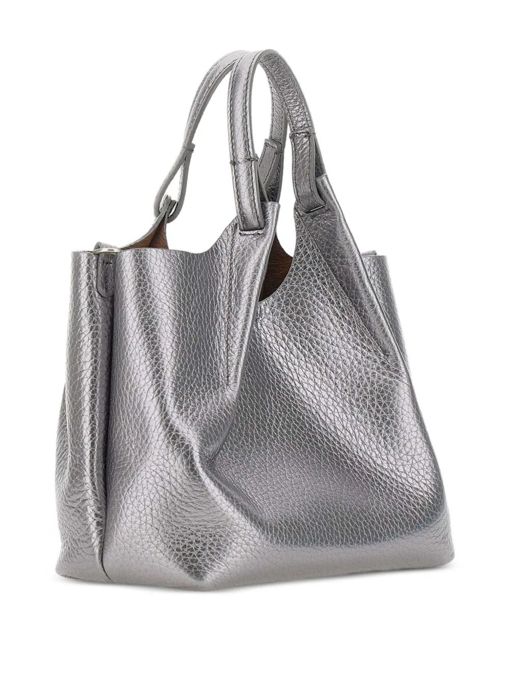 GIANNI CHIARINI Shopper met metallic-effect Zilver