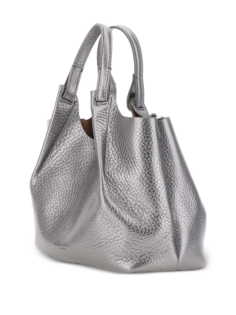 GIANNI CHIARINI Shopper met metallic-effect Zilver