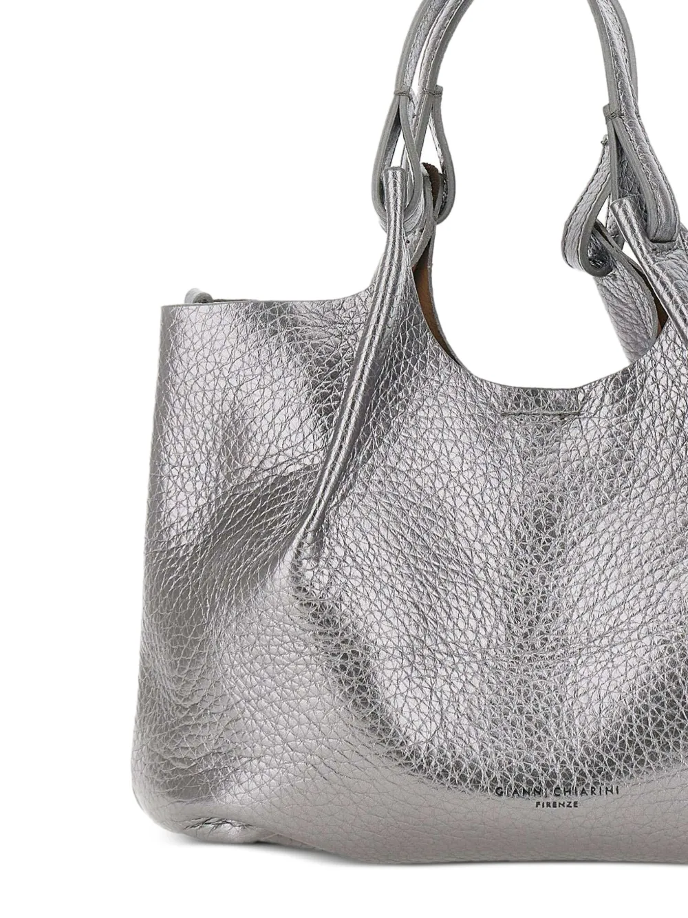 GIANNI CHIARINI Shopper met metallic-effect Zilver