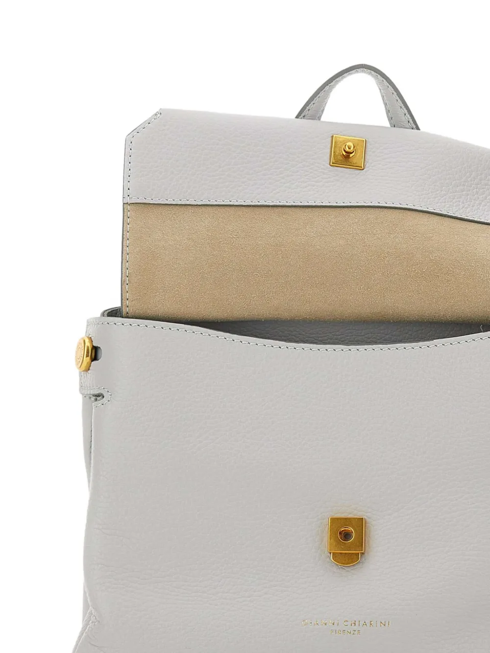 GIANNI CHIARINI Leren shopper Grijs