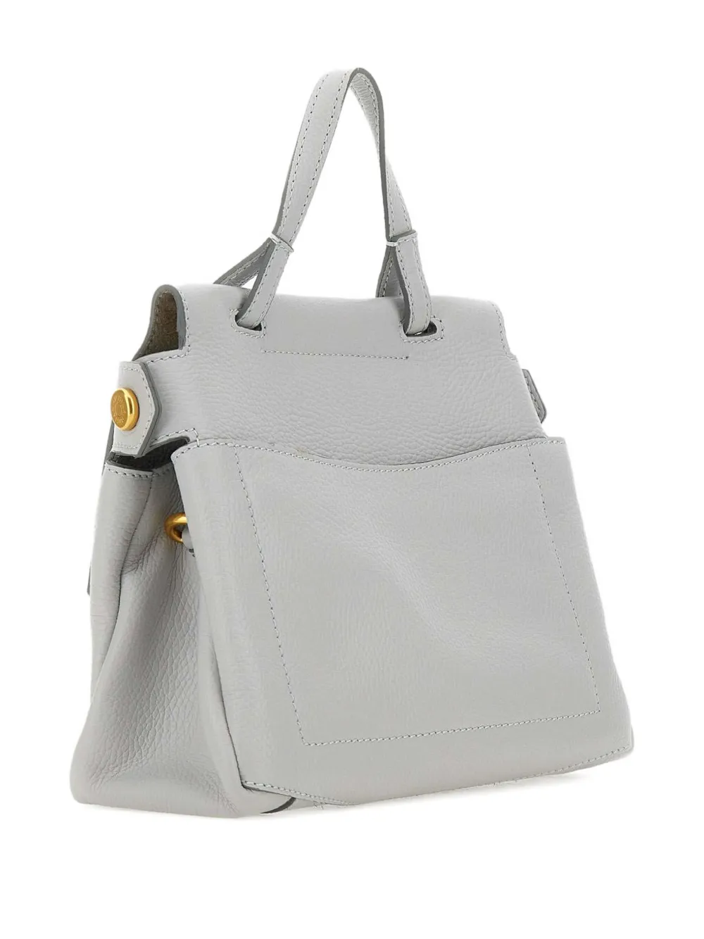 GIANNI CHIARINI Leren shopper Grijs