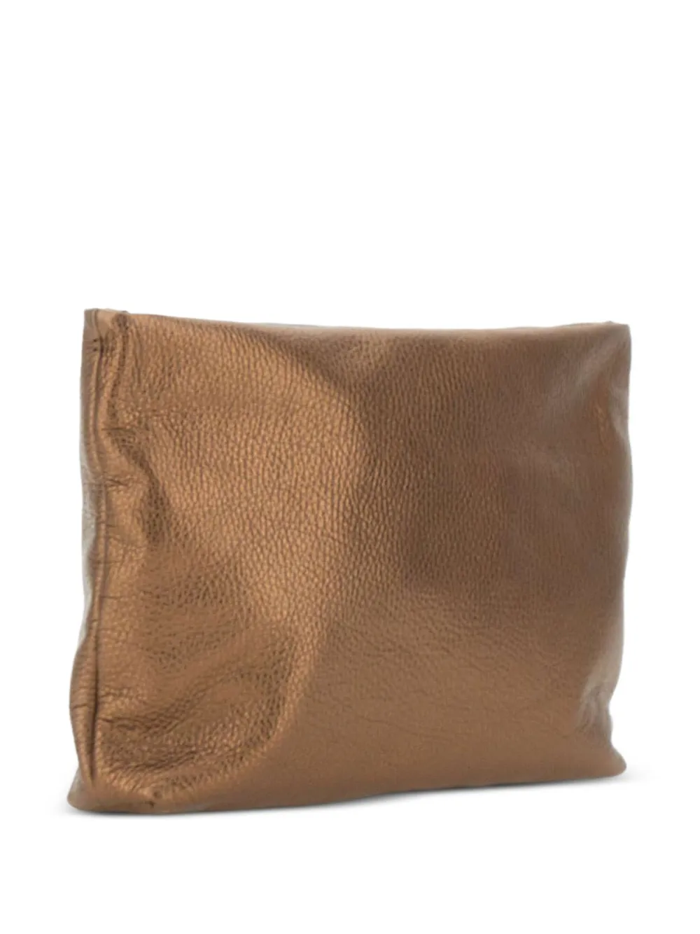 GIANNI CHIARINI Clutch met metallic-effect - Bruin