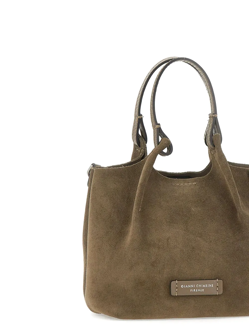 GIANNI CHIARINI Leren shopper Groen