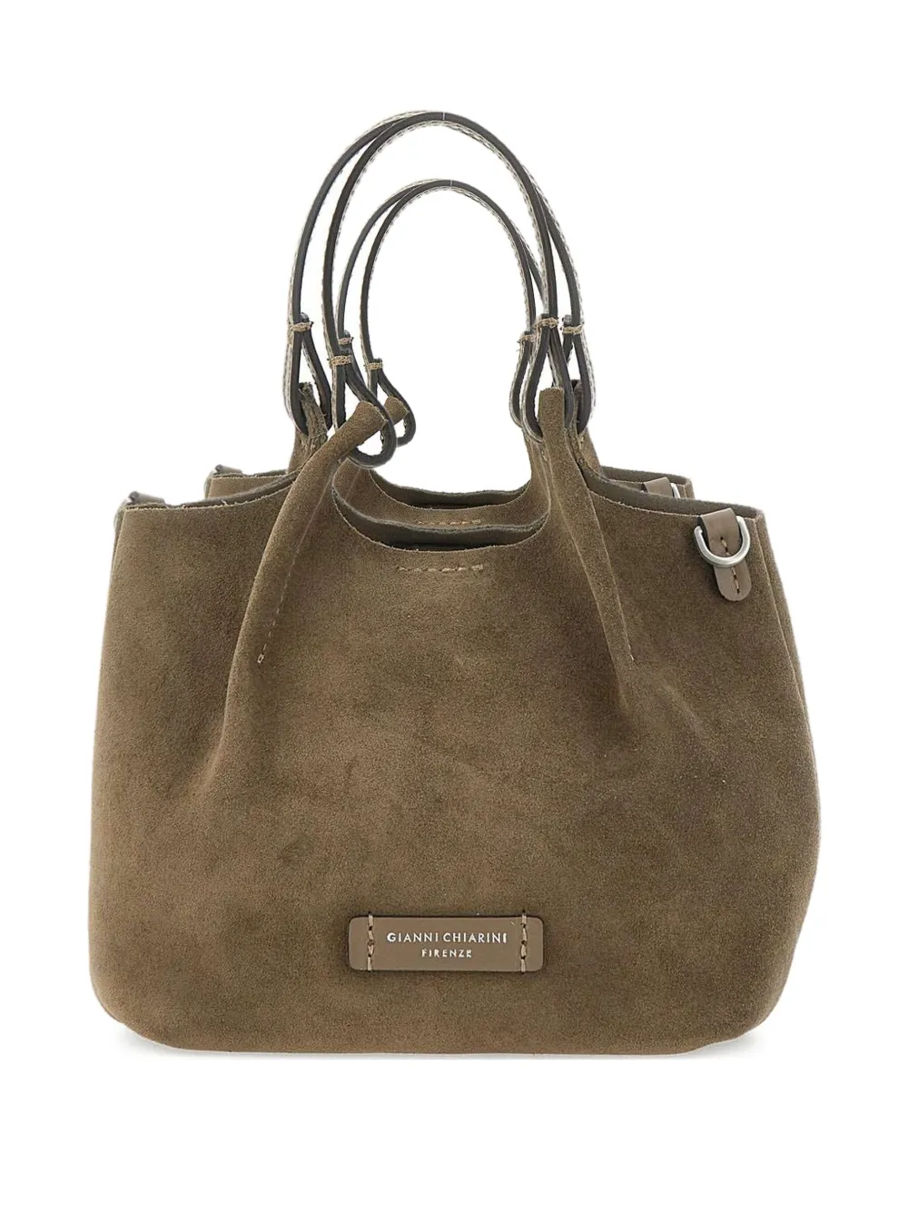 GIANNI CHIARINI Leren shopper Groen