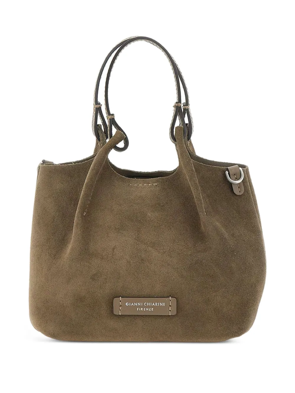 GIANNI CHIARINI Leren shopper Groen