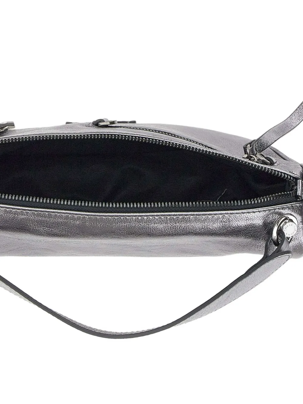 GIANNI CHIARINI metallic zip-fastening tote bag Zilver