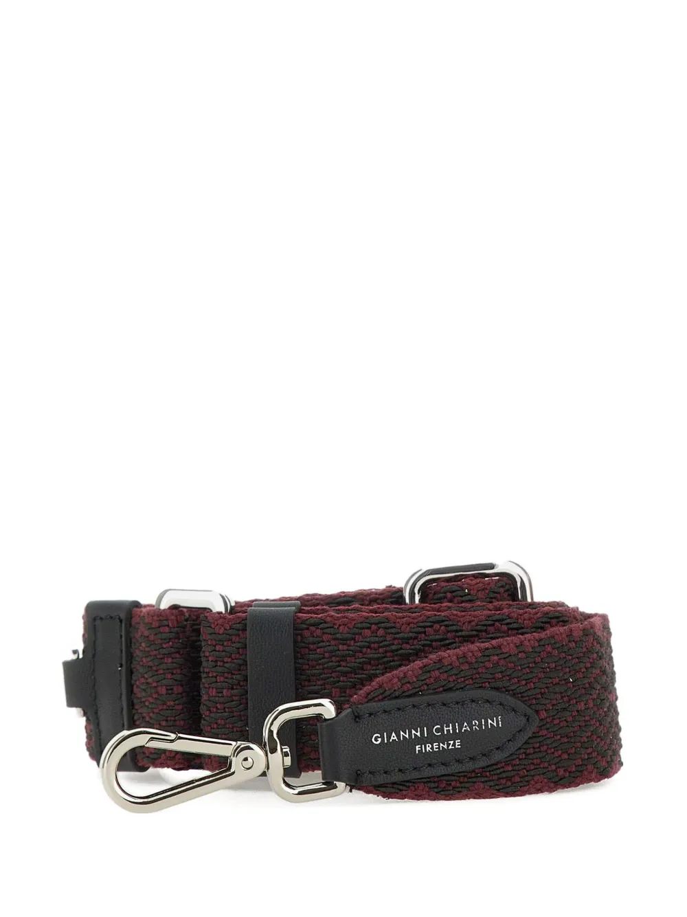 GIANNI CHIARINI Leren schouderband Zwart