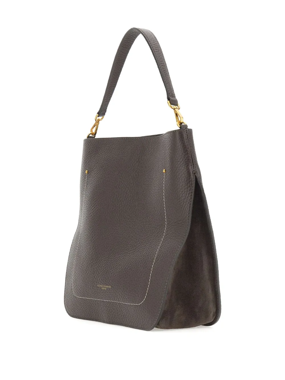 GIANNI CHIARINI Olga leren shopper Grijs