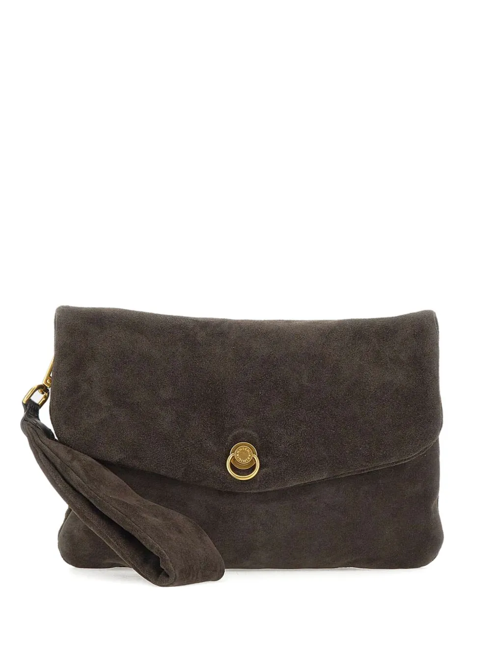 GIANNI CHIARINI suede clutch bag | Brown | Image 1