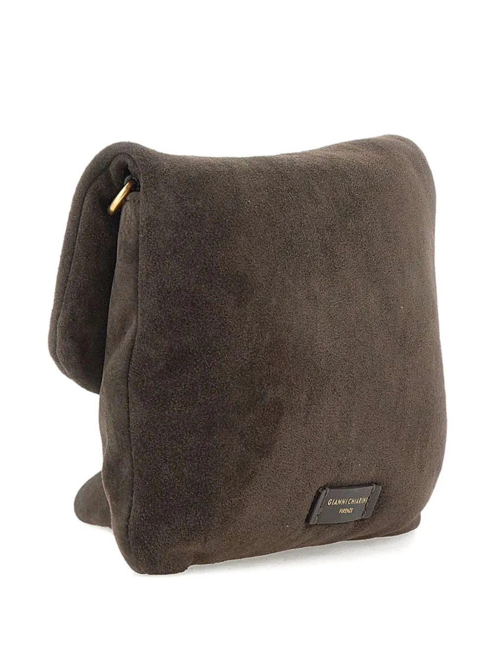 GIANNI CHIARINI Suède clutch Bruin