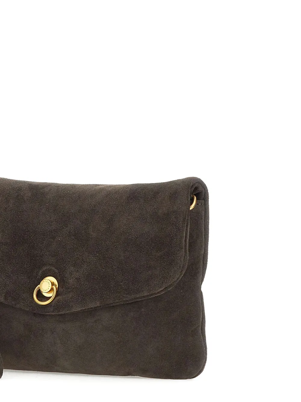 GIANNI CHIARINI Suède clutch Bruin