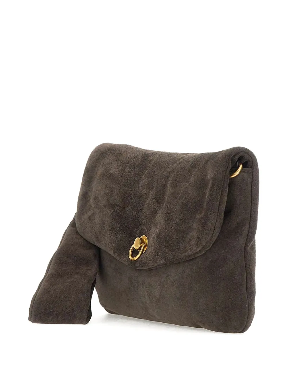 GIANNI CHIARINI Suède clutch Bruin