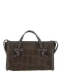 MARCELLA CLUB Marcella crocodile-effect tote bag - Brown