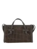MARCELLA CLUB Marcella crocodile-effect tote bag - Brown