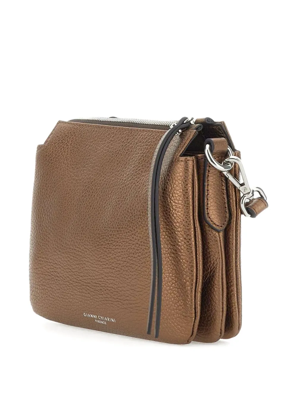 GIANNI CHIARINI Leren crossbodytas Bruin