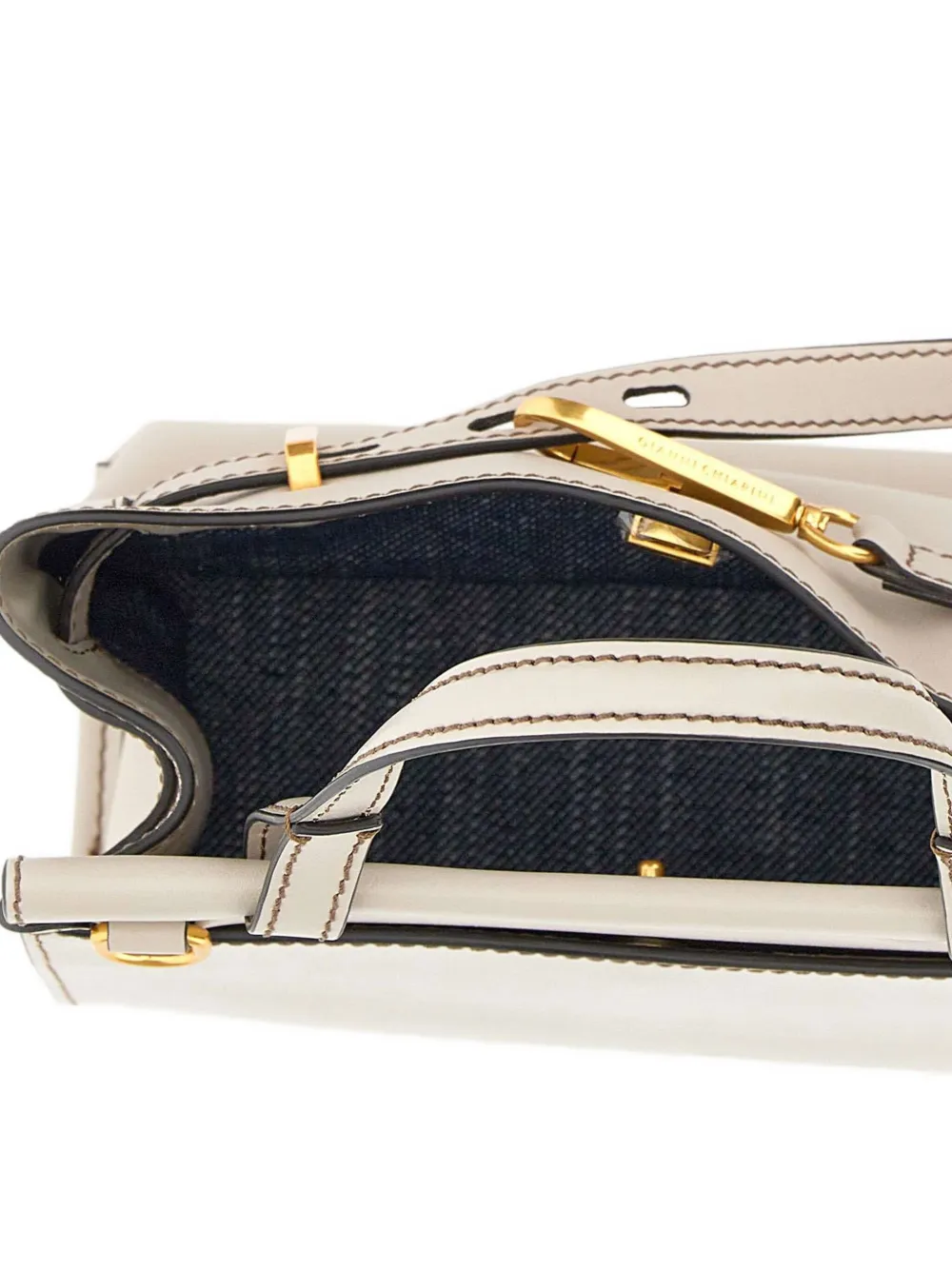 GIANNI CHIARINI buckle-detail leather tote bag Wit