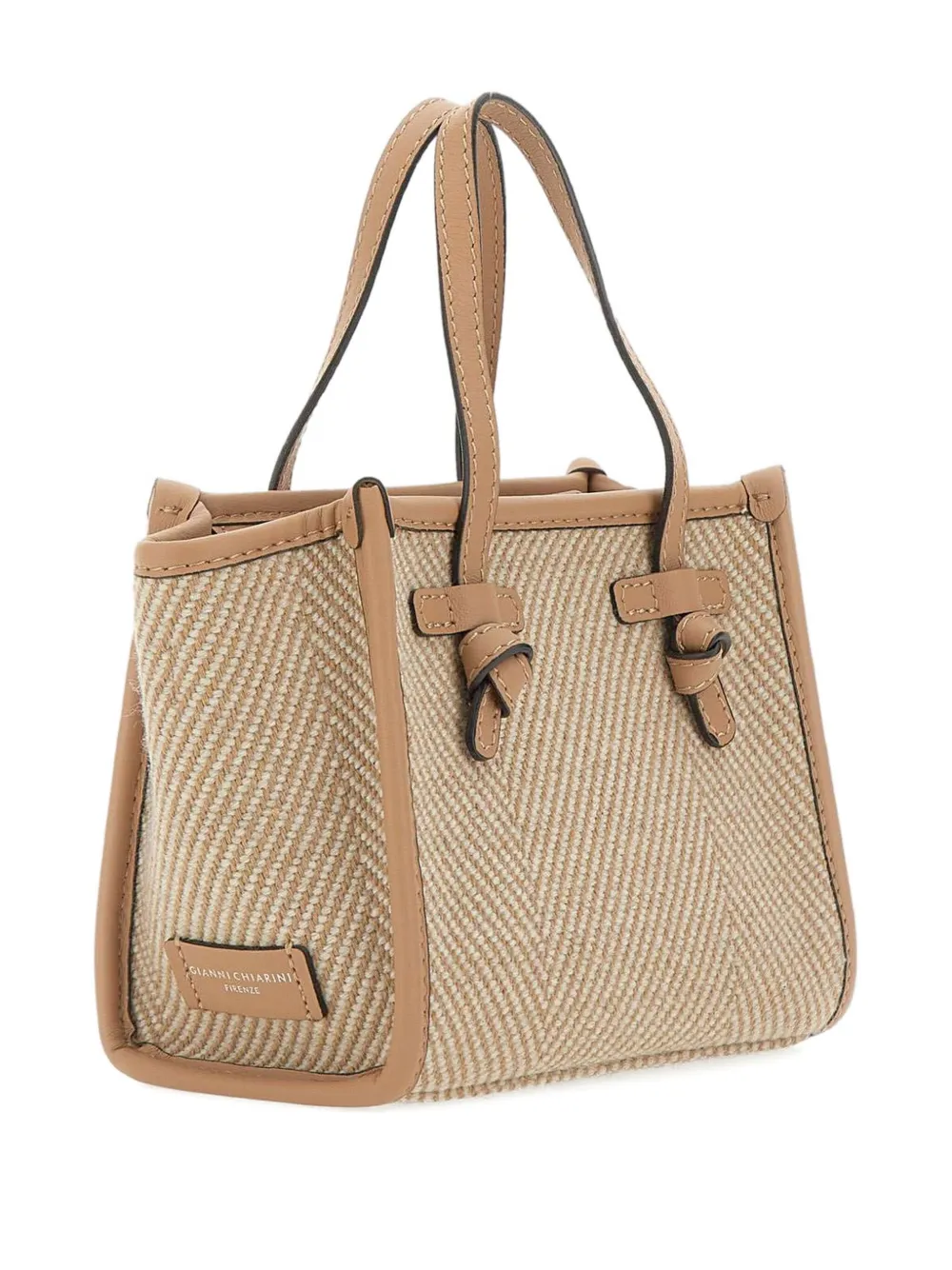 MARCELLA CLUB Leren shopper Beige