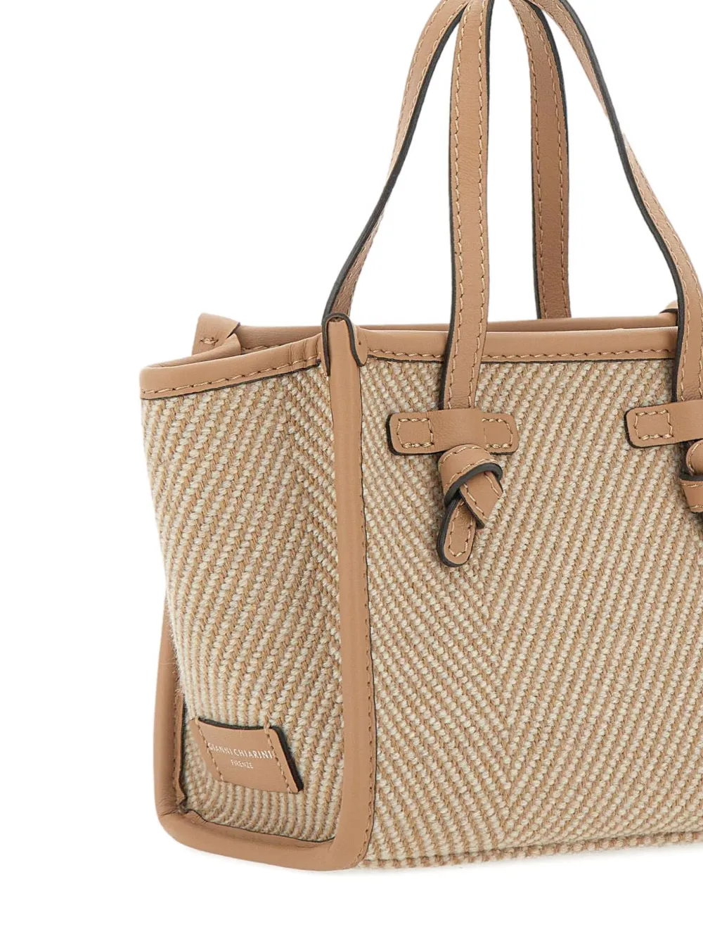 MARCELLA CLUB Leren shopper Beige