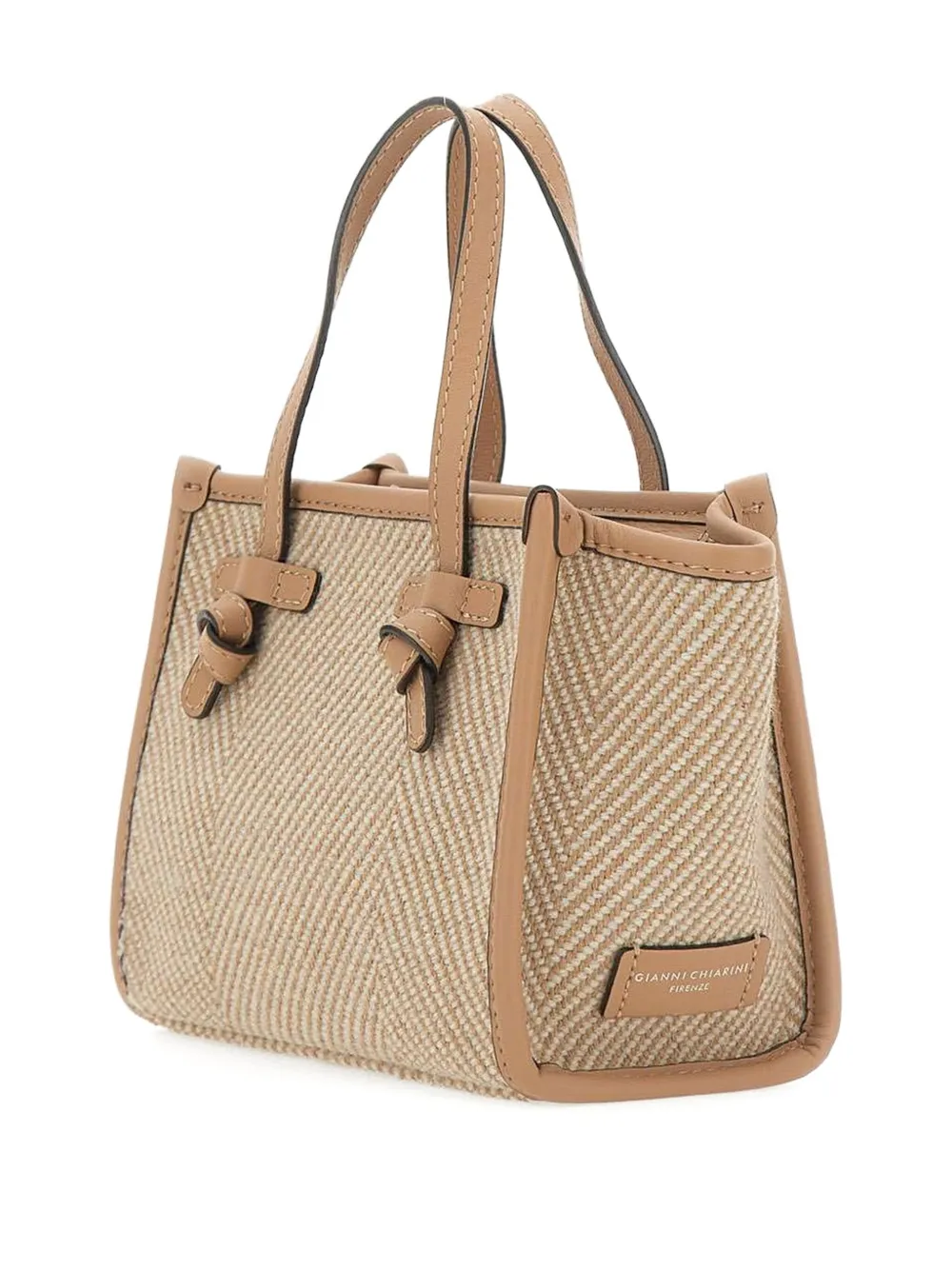 MARCELLA CLUB Leren shopper Beige