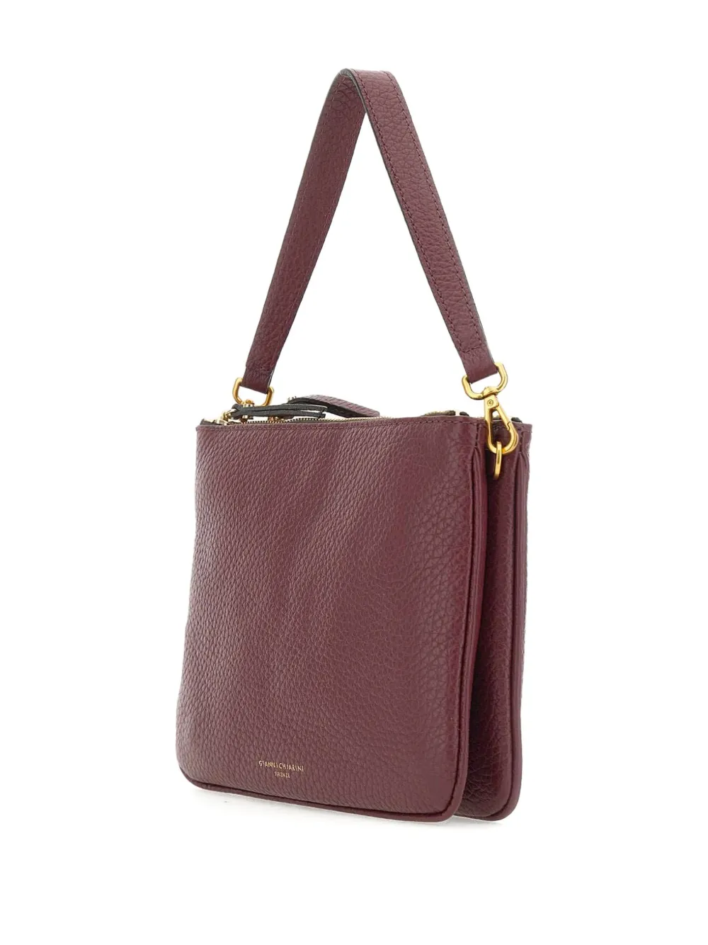 GIANNI CHIARINI Leren schoudertas Rood
