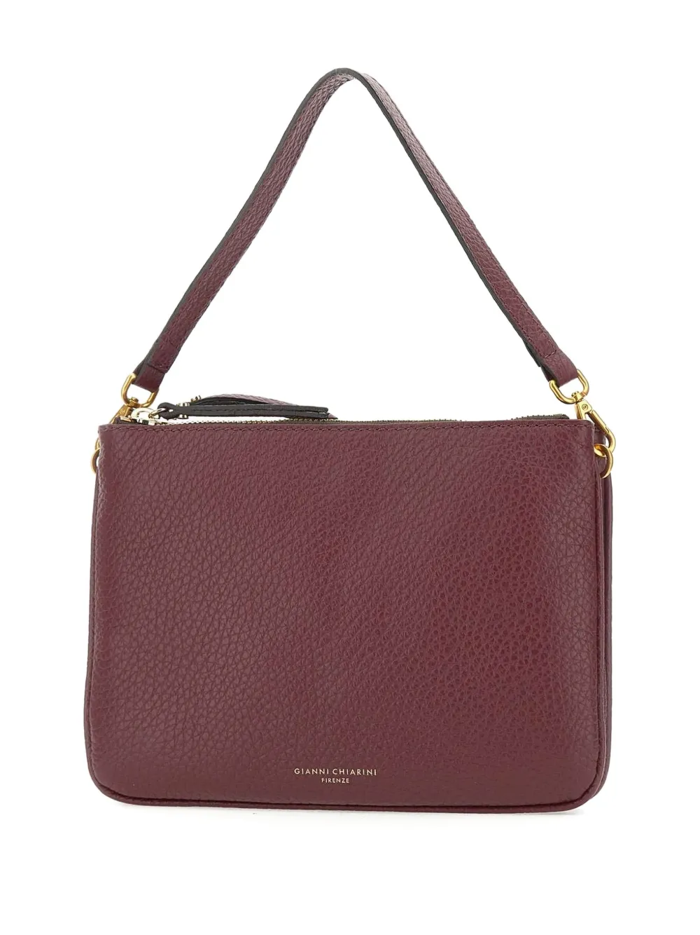GIANNI CHIARINI Leren schoudertas Rood