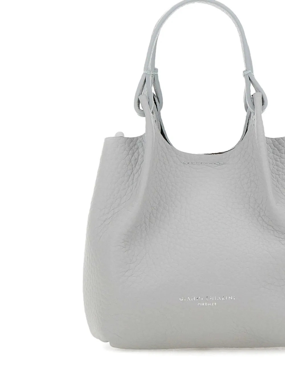 GIANNI CHIARINI Leren schoudertas Grijs
