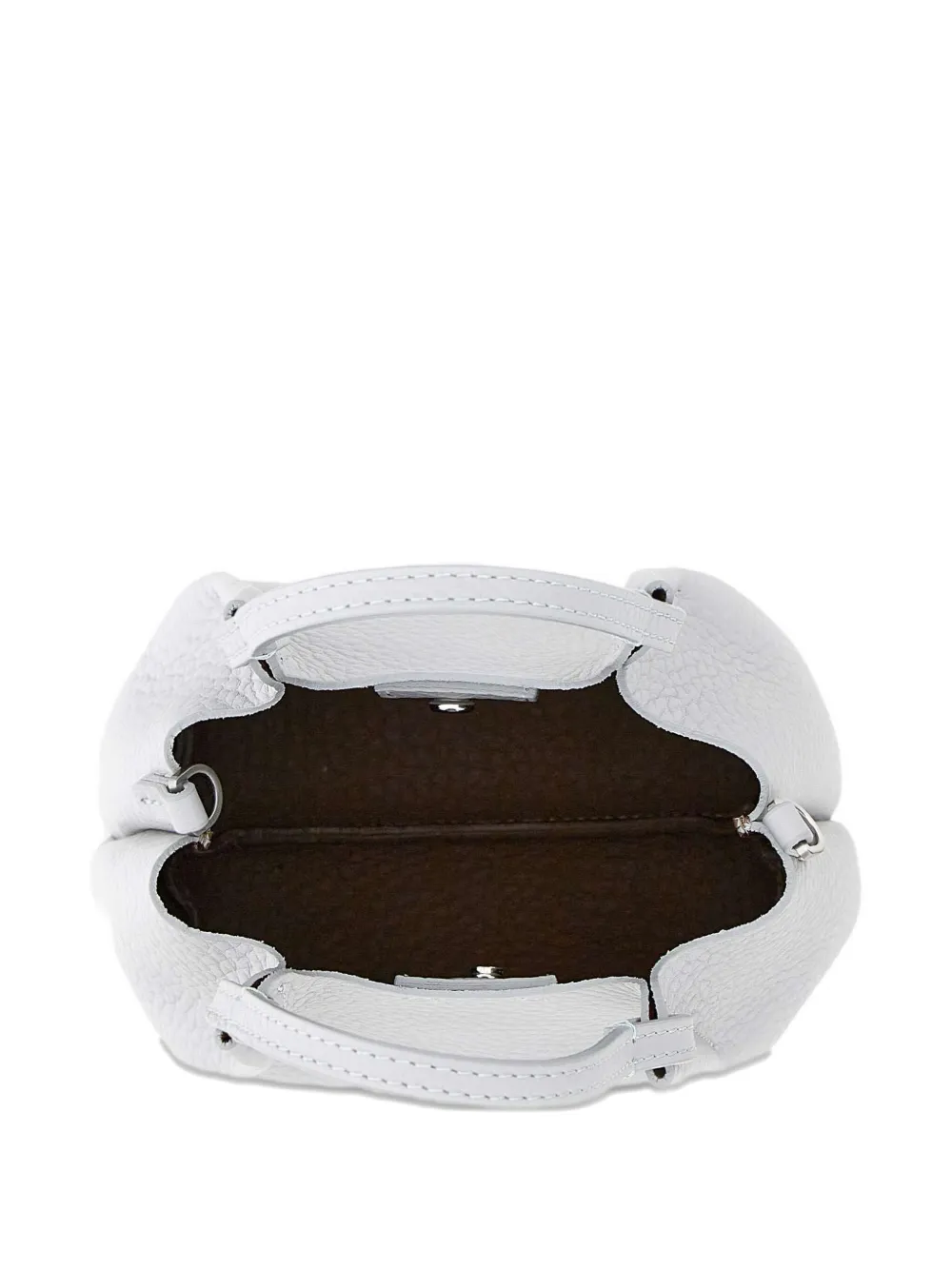 GIANNI CHIARINI Leren schoudertas Grijs