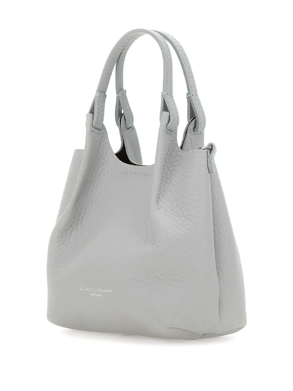 GIANNI CHIARINI Leren schoudertas Grijs