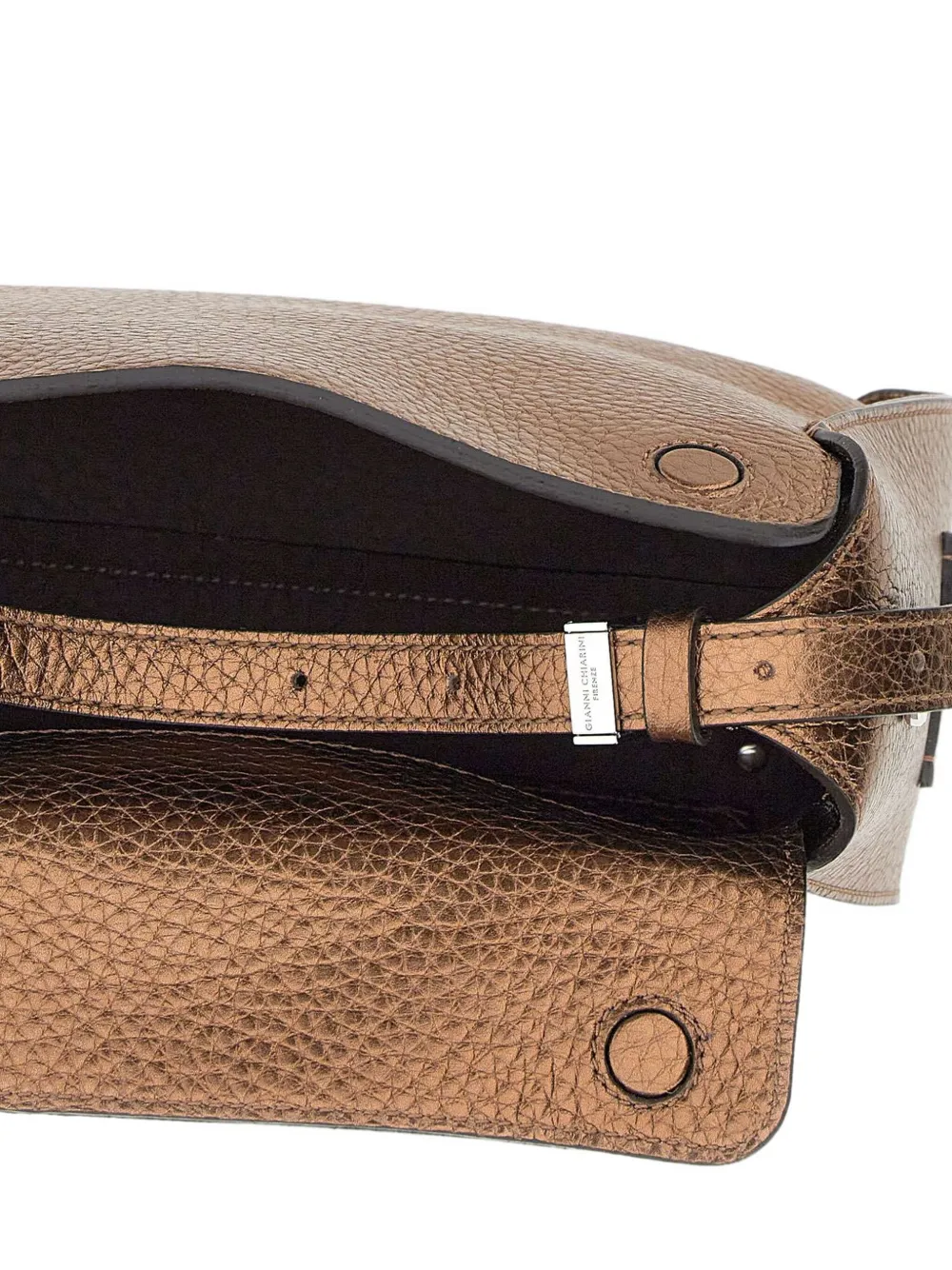 GIANNI CHIARINI metallic tote bag Bruin