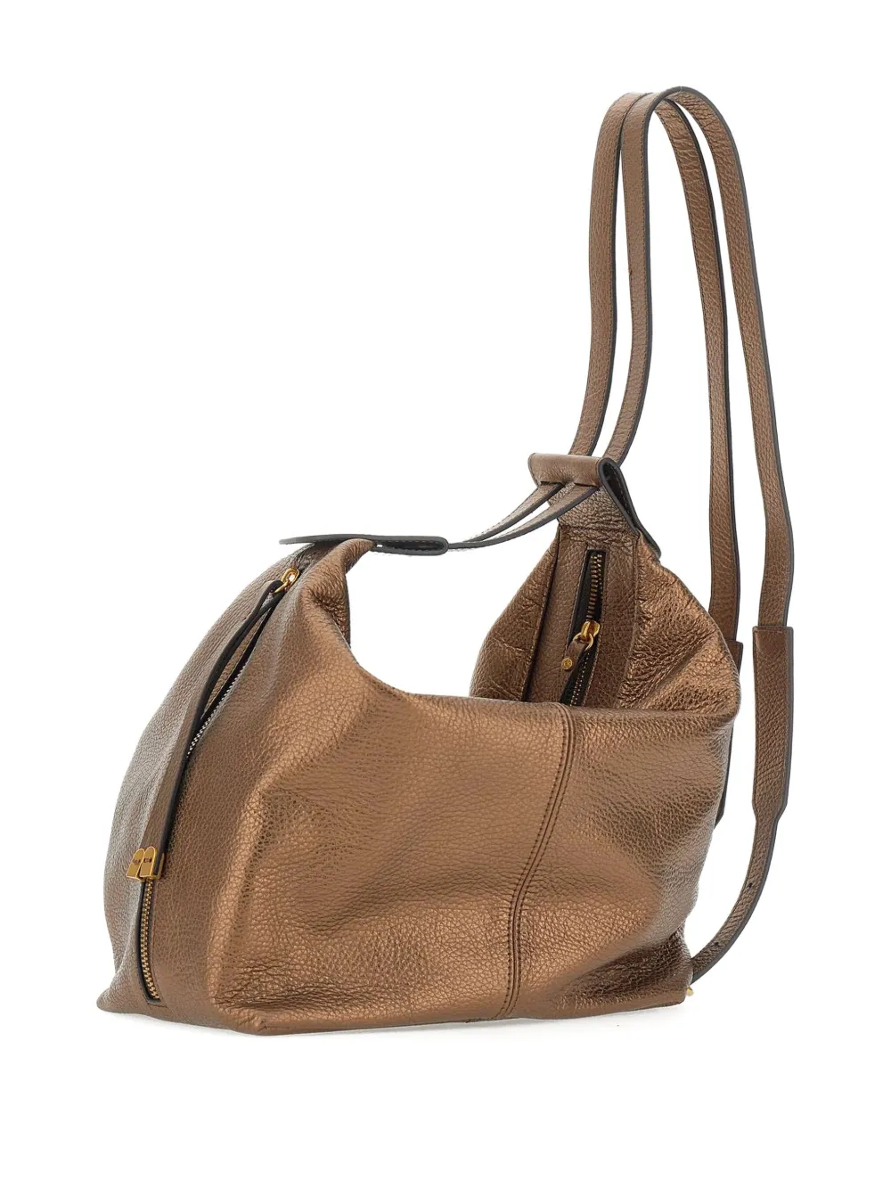 GIANNI CHIARINI Metallic schoudertas Bruin