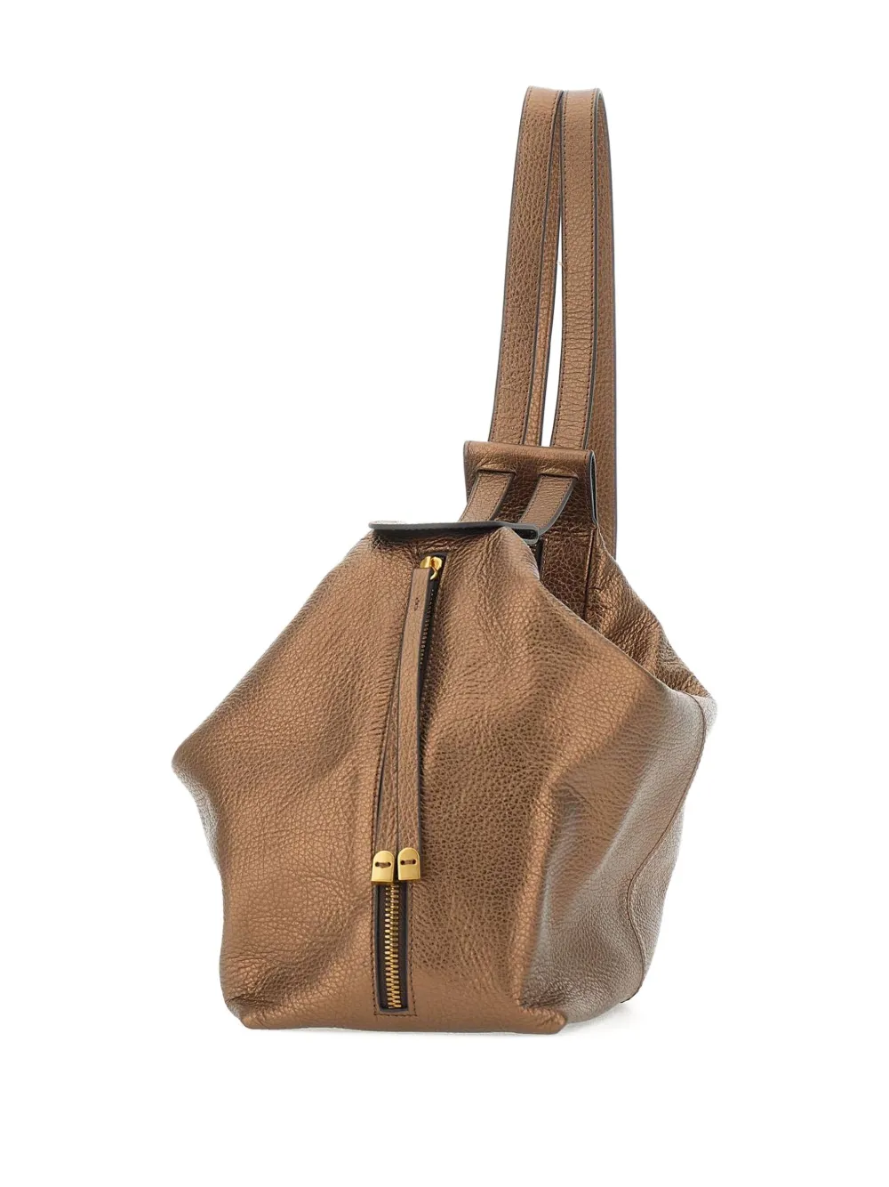 GIANNI CHIARINI Metallic schoudertas Bruin