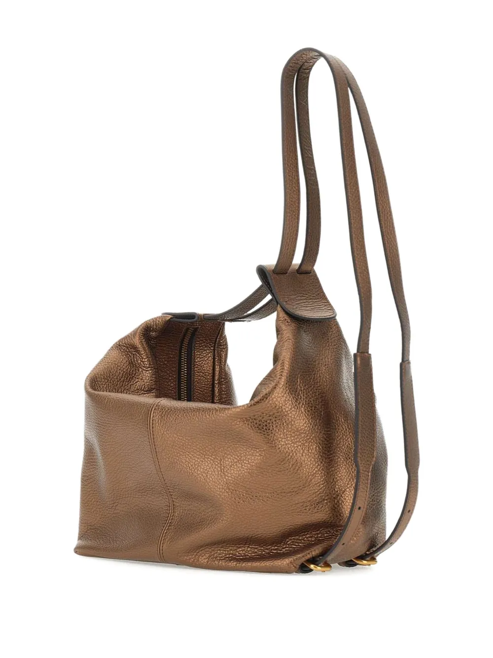 GIANNI CHIARINI Metallic schoudertas Bruin