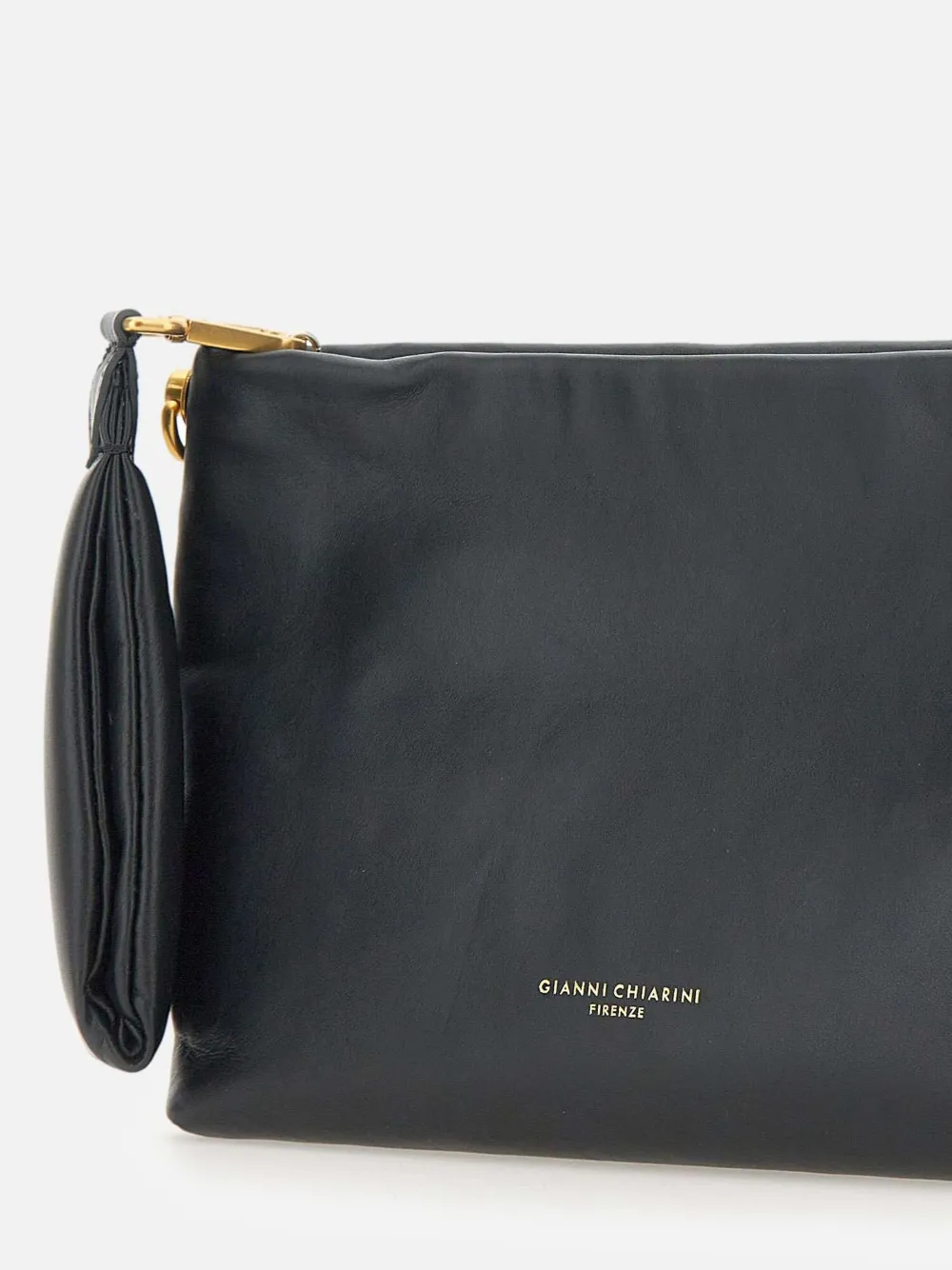 GIANNI CHIARINI Leren clutch Zwart