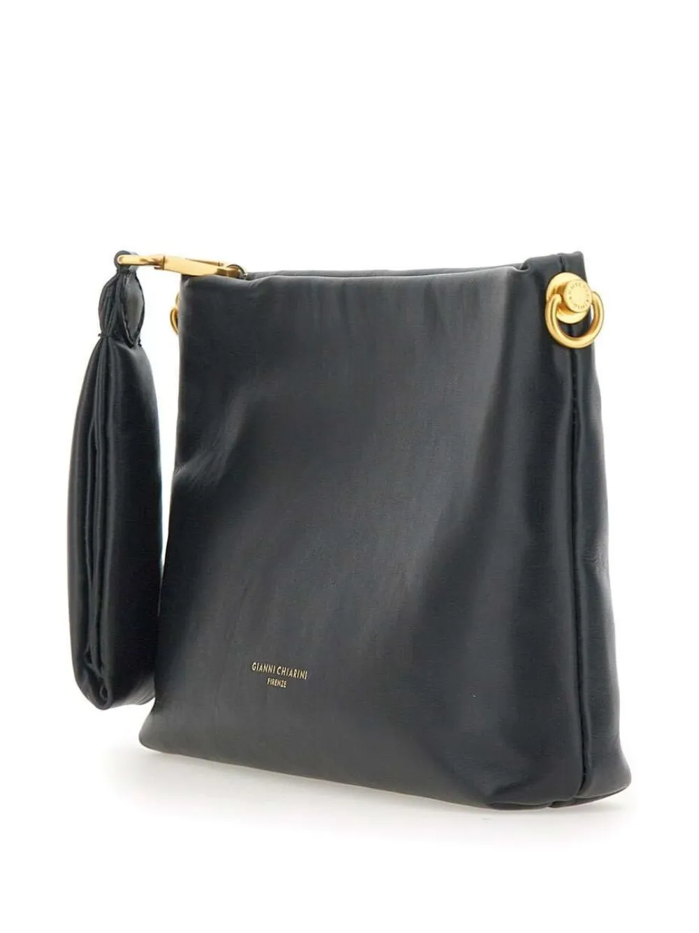 GIANNI CHIARINI Leren clutch Zwart
