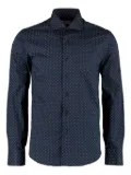 THE (Alphabet) printed long-sleeved shirt - Blue